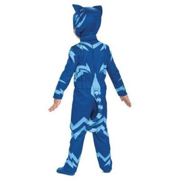 Toddler Boys PJ Masks Blue Catboy Halloween Costume with Detachable Tail 2T - Picture 3 of 8